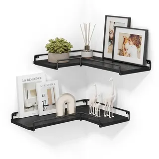 VASAGLE Wandregale-Set schwarz 29,0 / 40,0 x 14,0 x 4,0 cm