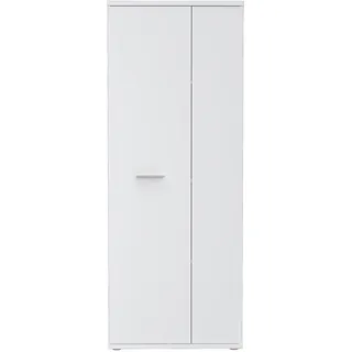 Forte Schuhschrank 69 x 179 x 35 cm 2-türig weiß
