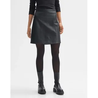Opus Minirock in Leder-Optik, Black, 42