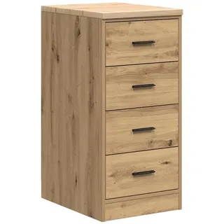vidaXL Garagen-Aufbewahrungsschrank Artisan-Eiche Massivholz Kiefer, Schrank, Werkzeugschrank, Lagerschrank, Garagenschrank, Aufbewahrungsschrank