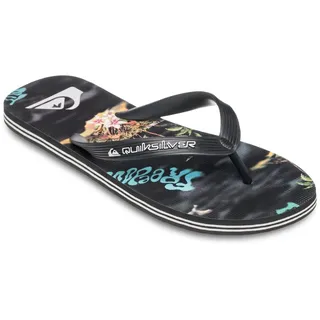 QUIKSILVER "Molokai Art 25", Herren, Gr. 8(41), schwarz (schwarz naturama), Obermaterial: Synthetik / Laufsohle: Moosgummi, Schuhe Sandale