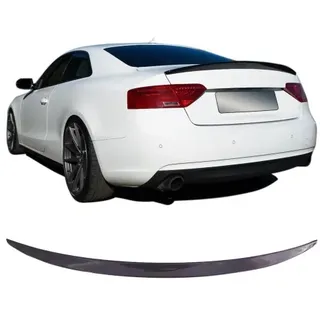 JOM Car Parts & Car Parts GmbH Heckspoiler Kofferraumspoiler Spoilerlippe Spoiler passend für A5 8T schwarz glänzend passend für Audi A5 (8T) Coupe, 2007-2016