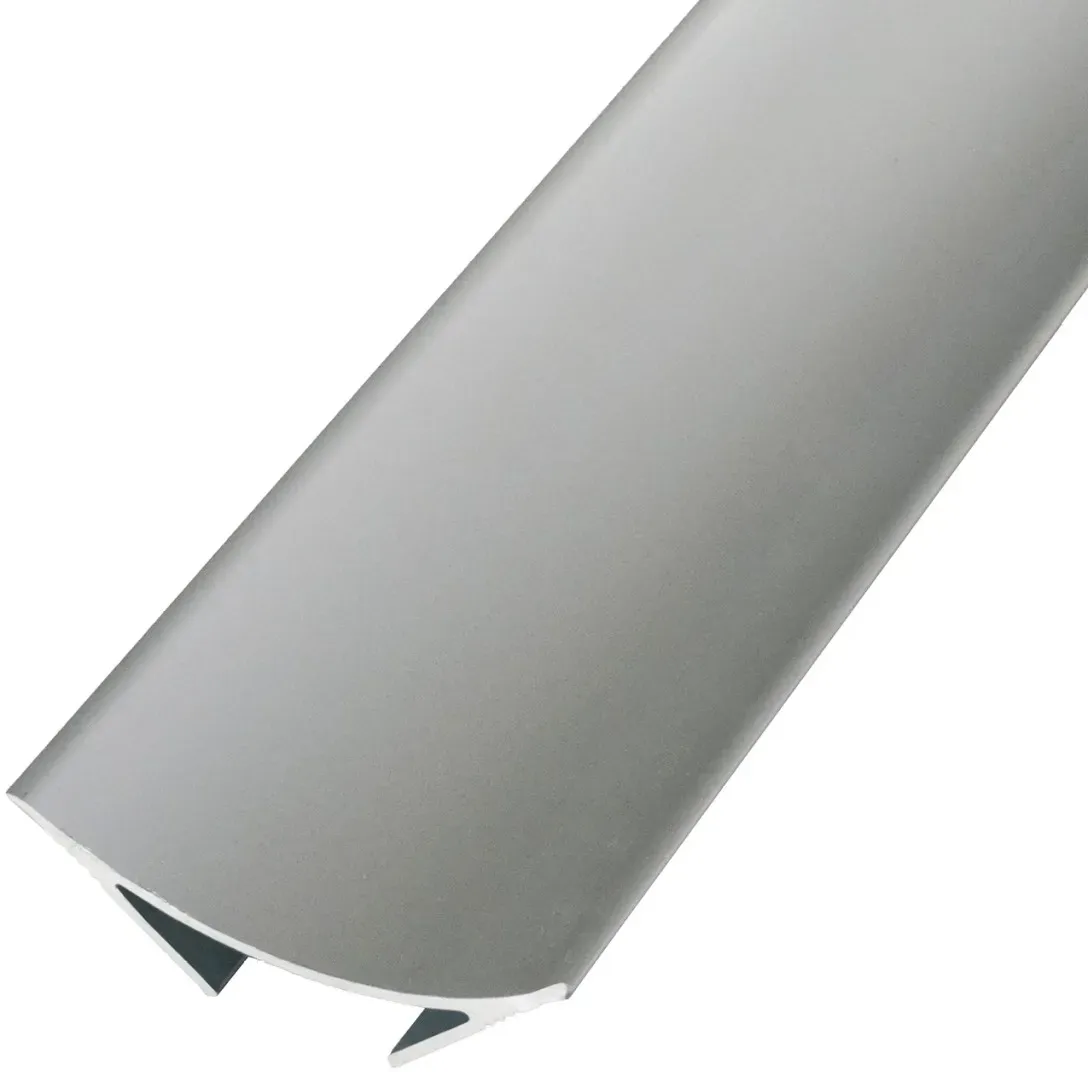 Hohlkehlprofil Aluminium silber eloxiert Sichtbreite 40 mm (nachträglicher Einbau), Länge 2,5 m |