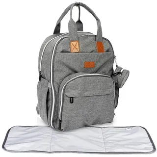 bloomborn Wickelrucksack Grau