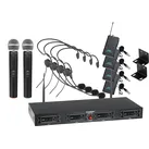 McGrey UHF-2V4H Quad Funkmikrofon Set mit 2x Handmikrofon, 4 Headsets und Taschensender