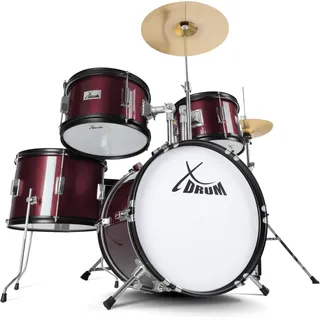 XDrum Junior Pro Kinder Schlagzeug Red inkl. Schule