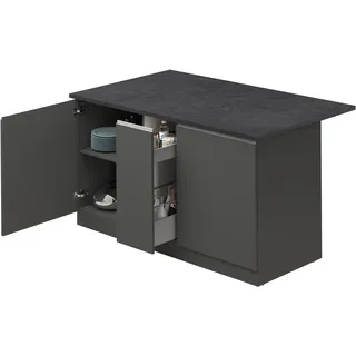 kochstation Kochinsel KS-Sole 155 x 0 x 0 cm Grau