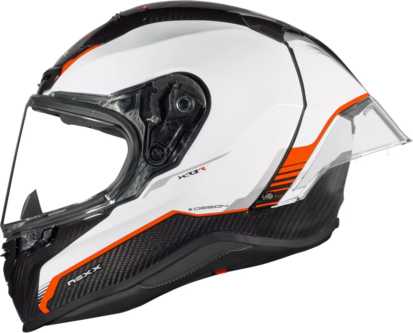 Nexx X.R3R Carbon weiß rot Gr. XL 61/62