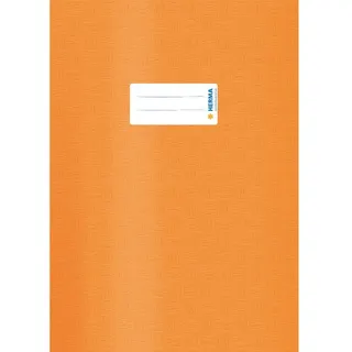 Herma Heftumschlag mit Baststruktur orange Kunststoff DIN A4