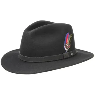 Stetson Cowboyhut (1-St) Herrenhut mit Lederband schwarz M (56-57 cm)
