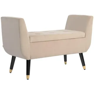 Homcom Luxus, Beige, Kunststoff, 107x65x42 cm, Esszimmer, Bänke, Sitzbänke