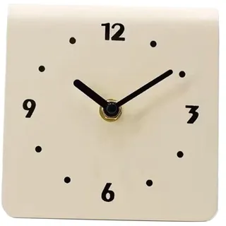 NOENNULL Nachttischuhr, Geräuschlos, Schreibtischuhr, Tischuhr, Schlicht, Modern, Leises Uhrwerk, Metall-Schreibtischuhr, Ornament Schlafzimmer, Nachttisch, Wohnzimmer, Zuhause