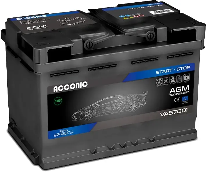 ACCONIC VA57001 START-STOP AGM 70Ah Autobatterie 570 901 076
