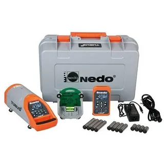 Nedo Kanalbaulaser - TUBUS 2 - Laserklasse 2 - inkl. Fernbedienung, Zieltafel, Fußset und Koffer