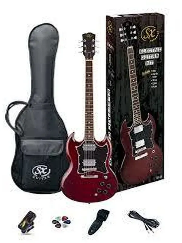 SX SE4-SK-TWR SG Electric Guitar- Trans Wine Red