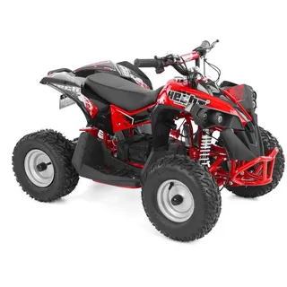 Hecht Elektro-Kinderquad Mini Kinder Quad 1060W 36V bis 35 km/h, Belastbarkeit 70 kg, LED-Frontscheinwerfer, 3 Gänge rot