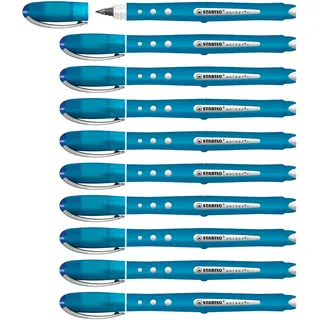 Stabilo - Tintenroller - worker+ colorful - medium - 10er Pack - blau