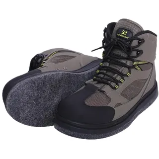 Kylebooker Men's Fishing Hunting Wading Boots Lightweight Anti-Slip Waders Shoes Green (Felt Sole,EU 44) - 44 EU
