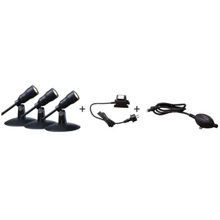 HEISSNER SMART LIGHT Starter-Set 3 Spots + Dämmerungssensor + Transformator