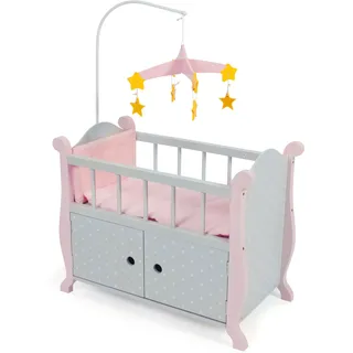 Bayer Chic 2000 Puppenbett Puntos grey inkl. Mobile