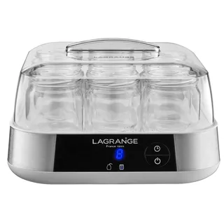 LAGRANGE LAGRANGE, Joghurtbereiter, französisches Produkt, 9 Gläser aus Glas, 1,5 l, programmierbar, automatische Abschaltung, akustisches Signal, 18 W, 459002