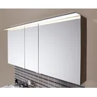 Puris Star Line Spiegelschrank C 140 x 15 x 66 cm mit LED Flächenleuchte mit zusätzlicher Steckdose, Badmöbel, halifax eiche