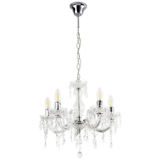 lux.pro Kronleuchter Weimar Ø35 cm Kristall/Weiß lux.pro