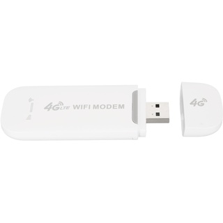 Entsperrter USB Dongle für Mobiles Breitband, LTE 4G USB Modem, WiFi Hotspot, Tragbares Mobiles Drahtloses Netzwerk für Unterwegs, Router, Standard Micro SIM Kartensteckplatz, Weiß