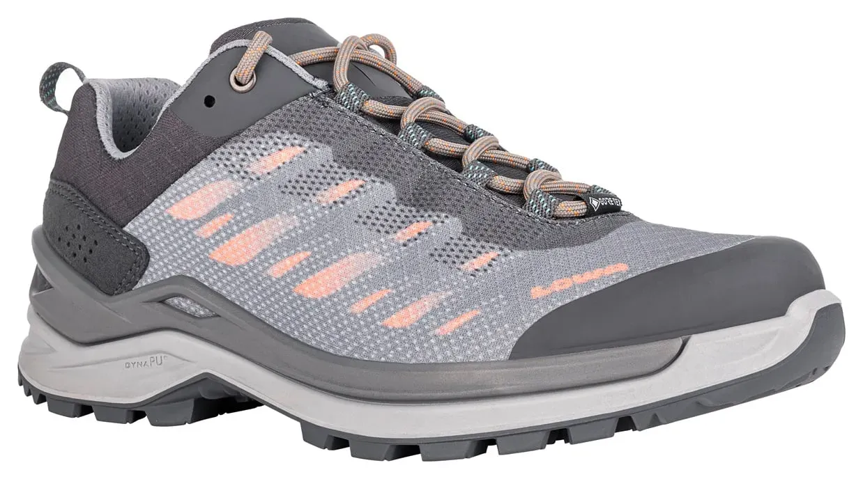 Lowa Wandersschuhe Ferrox Pro Low GTX (Multifunktion, Synthetik, wasserdicht) asphaltgrau/aprikose Damen
