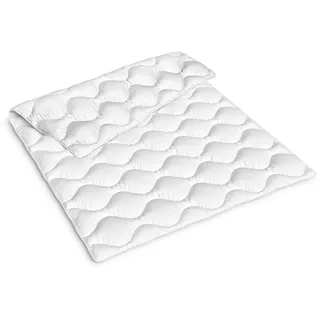 Siebenschläfer Bettdecke 135x200 cm – Medium Ganzjahresdecke für normal temperierte Schlafzimmer (135 x 200 cm - Ganzjahresdecke)