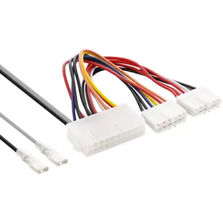 InLine Stromadapter intern, 20pol ATX-NT zu P8/P9 AT-Mainboard + Schalter,