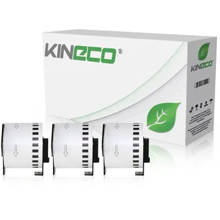 3x Etiketten kompatibel zu Brother DK-22205, 62mm x 30.48m