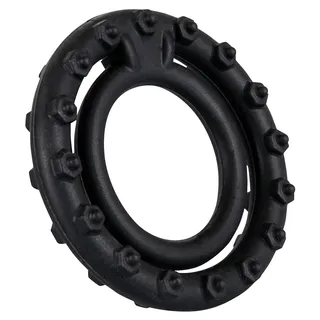 You2Toys Steely Cockring black - softer Penis- und Hodenring für Männer, Cockring für Blutstaueffekt, Hodenring mit Reiznoppen, Sextoy aus Silikon, schwarz