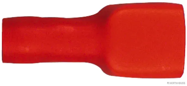 HERTH&BUSS Quetschverbinder, 0,5 - 1 mm2, 6,3 x 0,8 mm Flachsteckhülse rot - 50254210 - rot