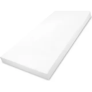 Amazinggirl Schaumstoff Babymatratze 140 x 70 cm Reisematratze für Babybett Schaumstoffmatratze Kindermatratze - Weiß