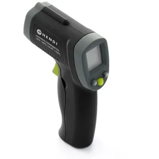 HENDI Infraroter Thermometer, Handheld-Wärmebildkamera, digitale laser, Inkl. Batterie, Graduierung: 0,1°C, Genauigkeit ±1,5°C/±1,5%, Messbereich -32°C, 400°C, blue, 37x70x150mm