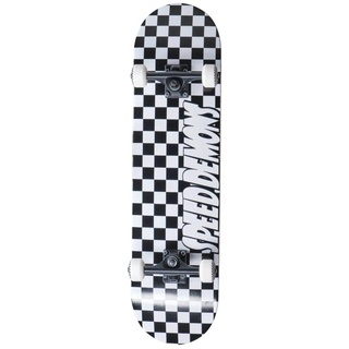 Speed Demons Checkers Skateboard komplettboard Schwarz/Weiß/Pink 7.75"