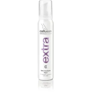 Callusan Extra Cremeschaum für sehr trockene, rissige Haut, 10% Urea, Stearinsäure, feuchtigkeitsspendend, frei von Duft- und Farbstoffen - 125 ml