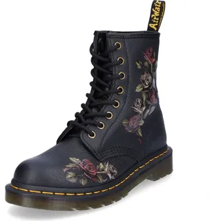 Dr. Martens 1460 Decayed Roses Classic Tumbled Nappa Boots, schwarz 37