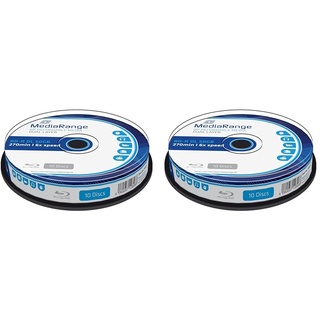 MediaRange 10 x BD-R DL - 50 GB 6X - Spindel (Packung mit 2)