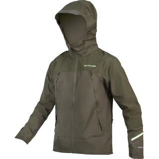 II Waterproof Herren Bikejacke-Oliv-Dunkelgrün-S
