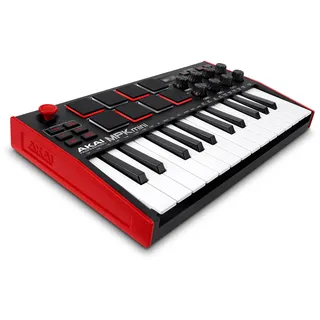 Akai Professional MPK Mini MK3 25-Tasten USB MIDI Keyboard Controller, 8 Hintergrundbeleuchtete Drum Pads, 8 Regler, Musikproduktion-Software und Native Instruments Sound Package (NKS Integration)