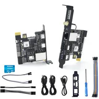 Sipeed NanoKVM IP-KVM Mini Remote Control Operations Maintenance Server, 1TOPS NPU 1GHz C906 RISC-V Linux Single Board Computer, mit HD-MI 100M Netzwerkanschluss (NanoKVM-PCIe ETH)