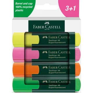 Faber-Castell 48 Textmarker farbsortiert, 4 St.