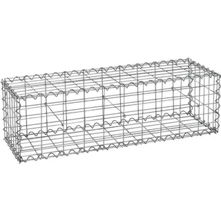 Estexo Gabione Steingabione Steinkorb 100x30x30 cm Wand Drahtkorb Mauer