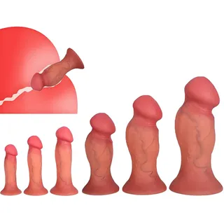 Qiyasex GroßEr Silikon Dildos Realistischer Penis Mit Starker SaugnäPfe Xxl Dildo Stimulate G-Punkt Anal Dildo Analdildo Anal Plug Sex Toy Erotisches FüR Frauen MäNner Couples Adults SM(XXL)