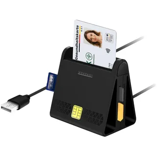 USB-Chipkartenleser für Smart-, SIM- und Speicher-Karten, HBCI-fähig
