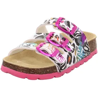 superfit Fussbettpantoffel weiss/mehrfarbig 1100