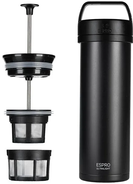 ESPRO P0 Ultralight Travel Coffee Press - 470 ml - schwarz