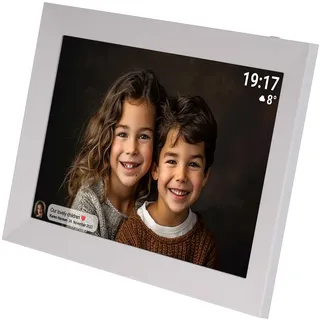Denver FRAMEO Bilderrahmen PFF-1012WMK2 Weiß 10,1" Wi-Fi 16 GB microSD USB-C